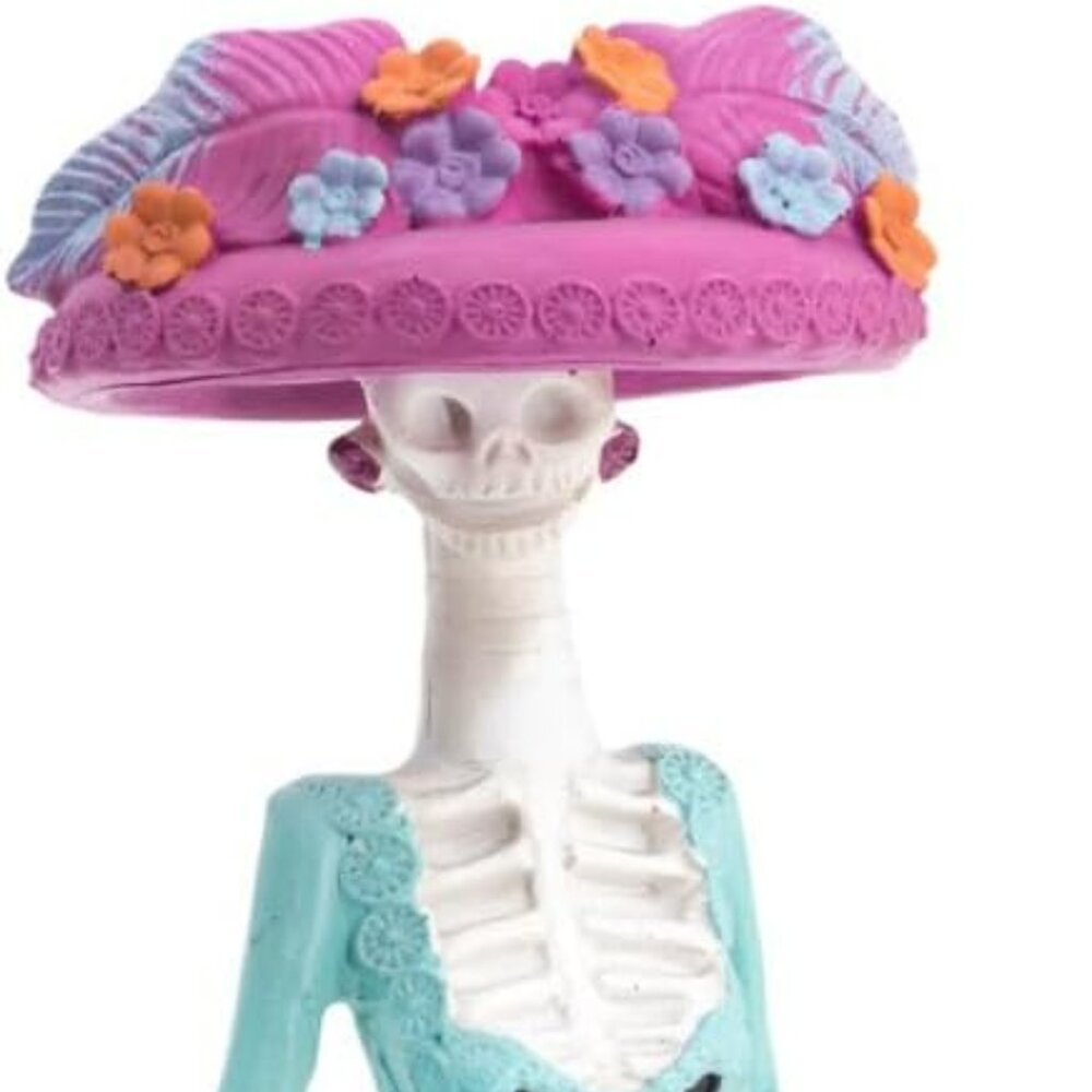New Day of the Dead Sugar Skull La Catarina Statue Sculpture - 15 Inches Tall